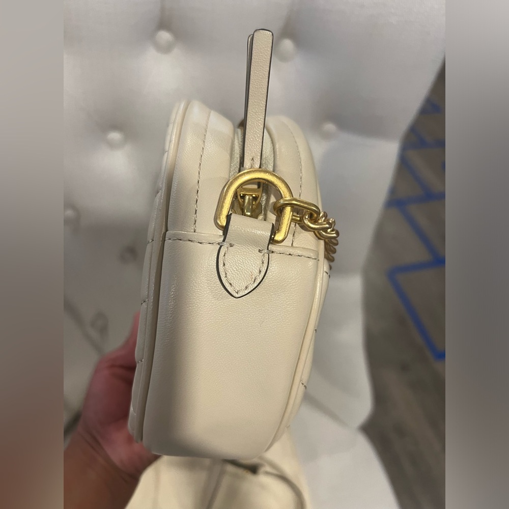 🤍💛Tory Burch Kira Chevron Circle Bag 💛🤍 - Picture 9 of 16